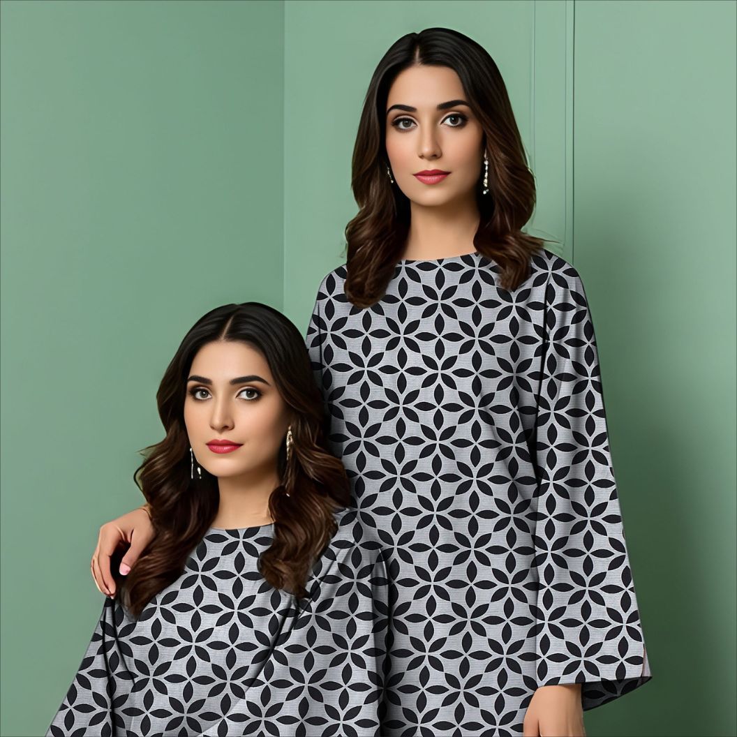 Rangmehr by Virsaah Kotrai – 2PC Allover Geometric Print - Khoobsurat