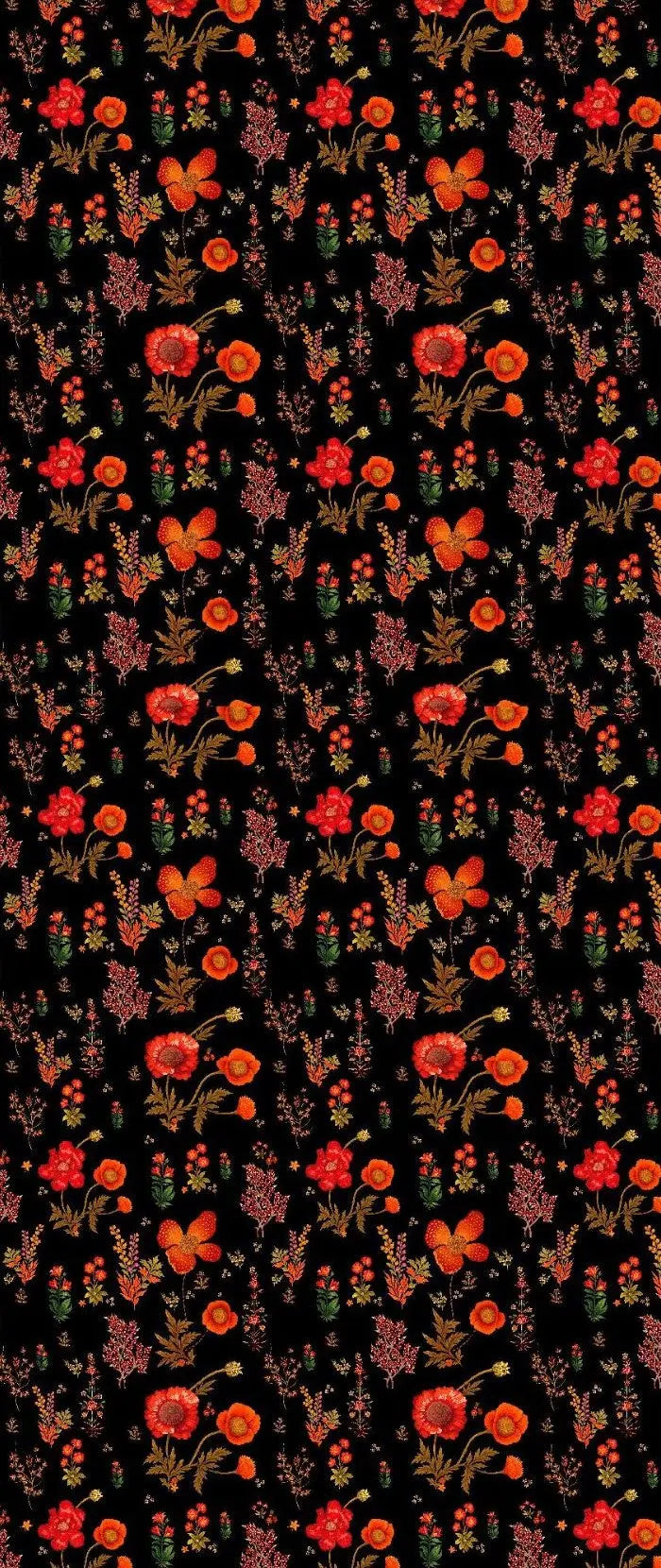 Nishat 2-Piece – Midnight Garden with Fiery Florals (Unstitched) Khoobsurat