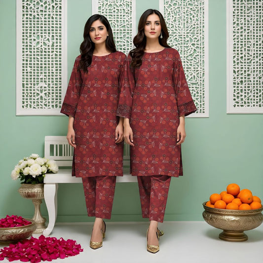 Rangmehr by Virsaah Kotrai – 2PC Allover Kotri - Khoobsurat