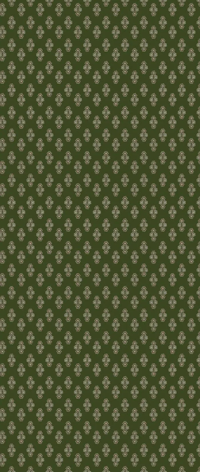 Nishat Classic Lawn 2-Piece Suit – Olive Green Floral (Unstitched) Khoobsurat