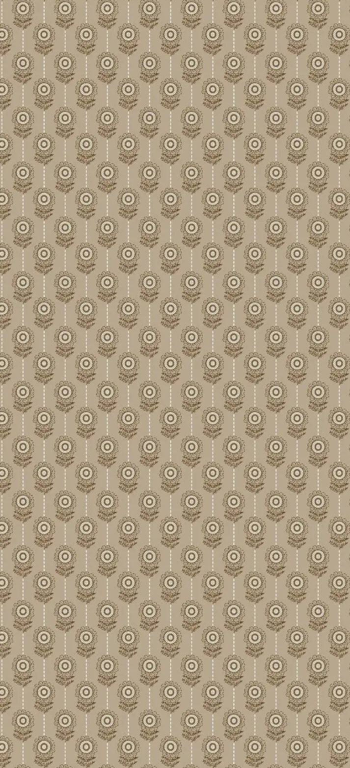 Sapphire 2-Piece – Taupe Floral Emblem (Unstitched) Khoobsurat