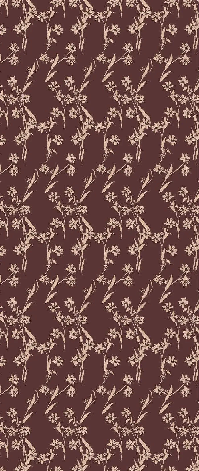 Nishat Luxe Lawn 2-Piece Suit – Maroon Floral Silhouette (Unstitched) Khoobsurat