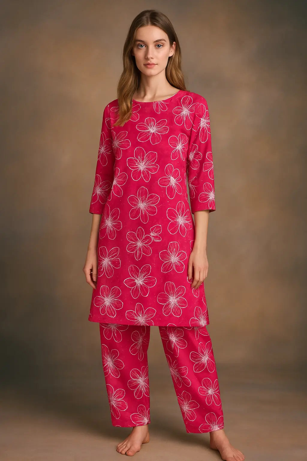 Floral Touch – 2 Pc Lawn Suit for Everyday Wear khoobsurat.store