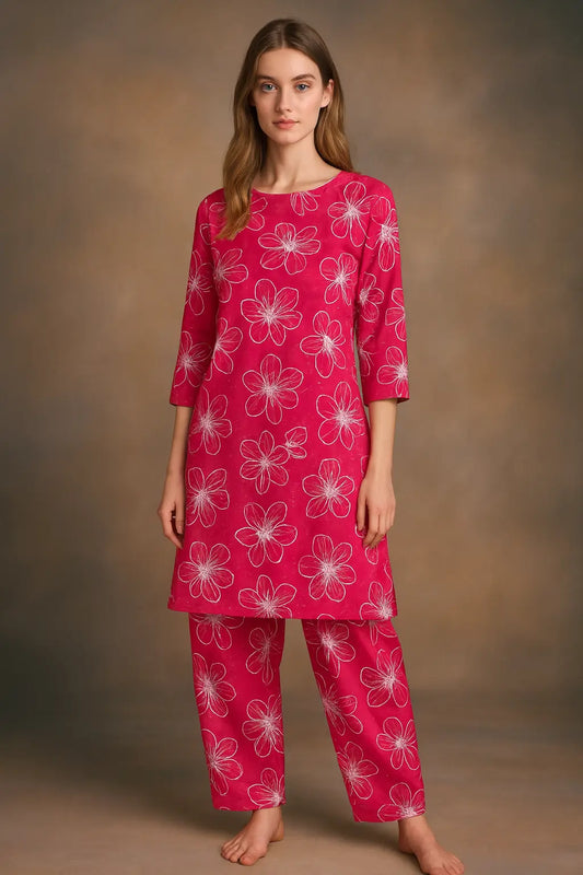 Floral Touch – 2 Pc Lawn Suit for Everyday Wear khoobsurat.store